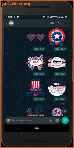 Independence Day USA - Sticker & photo editor screenshot
