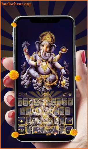 India Lord Ganesha Keyboard Theme screenshot