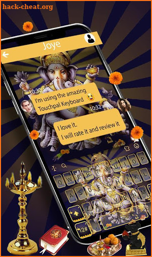 India Lord Ganesha Keyboard Theme screenshot