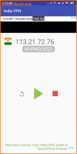 India VPN - Plugin for OpenVPN screenshot