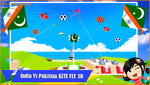 India Vs Pakistan Kite Fly 3D screenshot