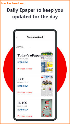 Indian Express News + Epaper screenshot