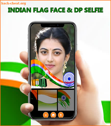 Indian Flag face photo editor  & 15th August DP screenshot