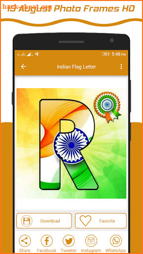 Indian Flag Latter Wallpaper , Flag Photo Frame screenshot