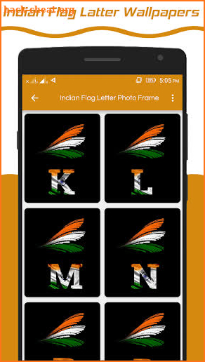 Indian Flag Latter Wallpaper , Flag Photo Frame screenshot