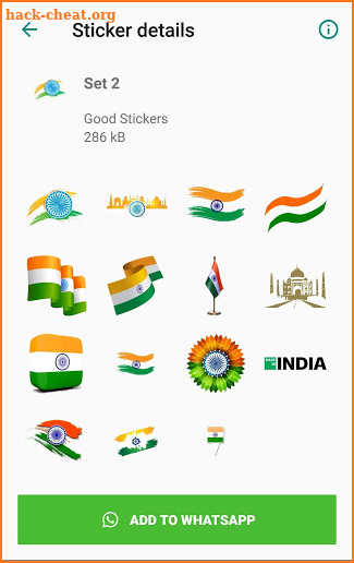 Indian Flag Stickers for Whatsapp – WAStickerApps screenshot