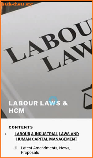 Indian Industrial and Labour Laws and HR Concepts. screenshot