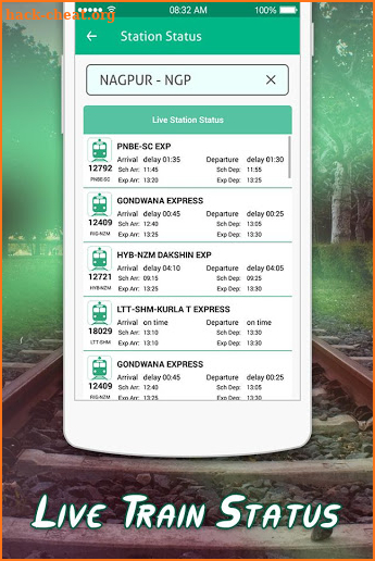 Indian Railway Train Status screenshot