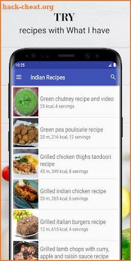 Indian recipes with photo offline screenshot
