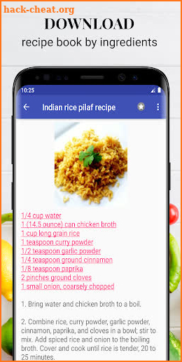 Indian recipes with photo offline screenshot