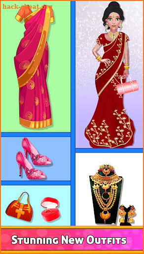Indian Wedding Fashion Stylist: Makeup Artist game screenshot