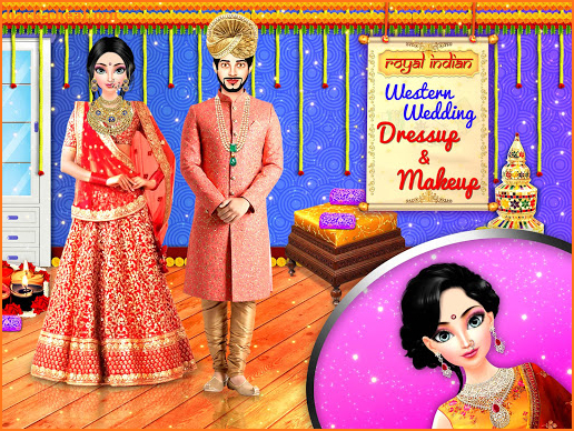 Indian Western Wedding Dressup screenshot