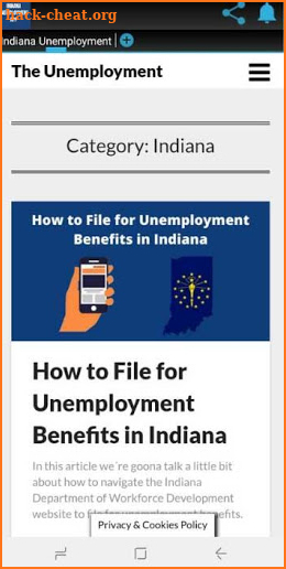 Indiana Unemployment App screenshot