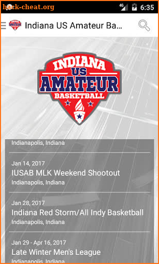 Indiana US Amateur Basketball screenshot