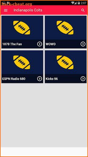 Indianapolis Colts Radio App screenshot