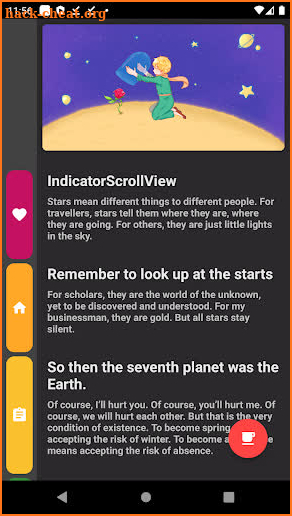 Indicator Scroll View Demo screenshot