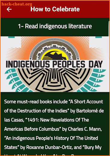 Indigenous Peoples Day screenshot