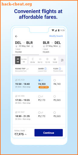 IndiGo-Flight Ticket Booking App screenshot