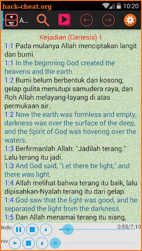 Indonesian English Audio Bible screenshot