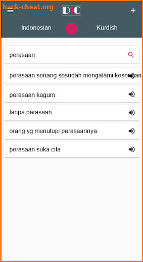 Indonesian - Kurdish Dictionary (Dic1) screenshot