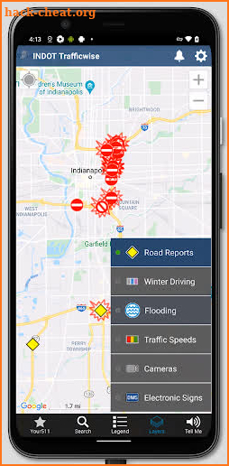 INDOT Trafficwise screenshot