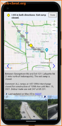 INDOT Trafficwise screenshot