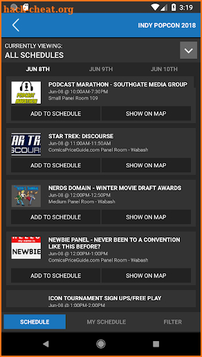 Indy PopCon Show Guide screenshot