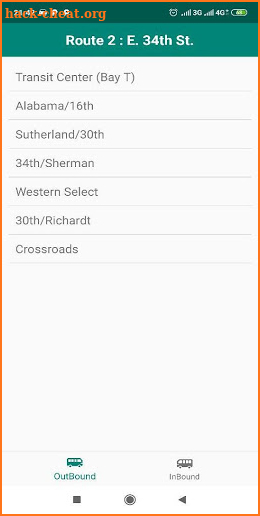 Indygo Bus Schedule screenshot
