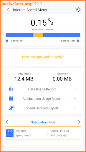 inetFlow - Internet speed meter and data manager screenshot