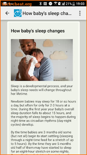 Infant Sleep Info screenshot