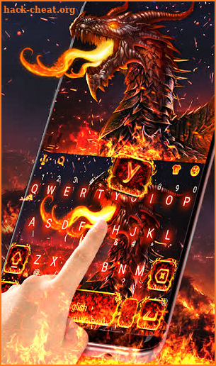 Inferno Fire Flaming Dragon Keyboard screenshot
