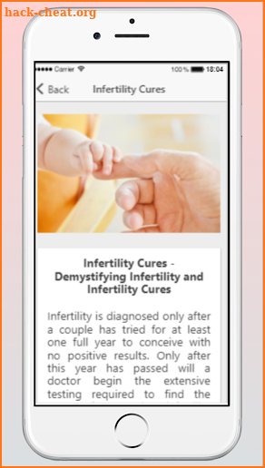 Infertility Cure Get Pregnant screenshot