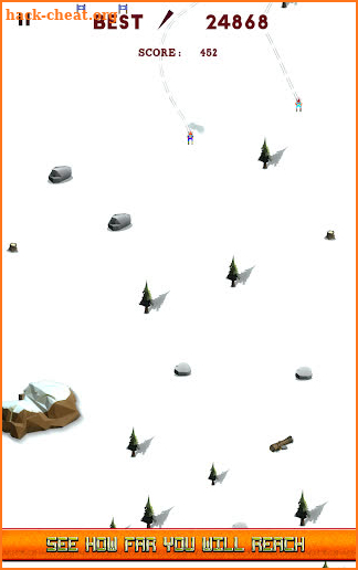 Infinite Skifree Slalom screenshot
