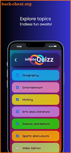 InfiniteQuizz screenshot