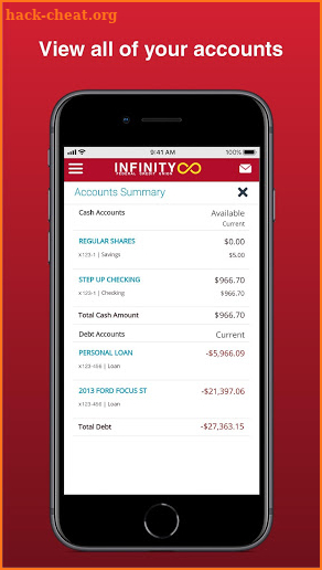 Infinity FCU Mobile App screenshot
