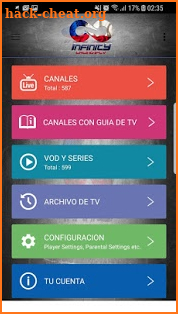 INFINITY LATINO IPTV screenshot