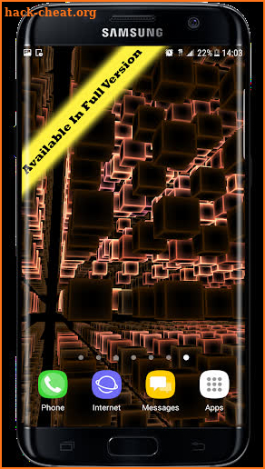 Infinity Parallax Cubes 3D Live Wallpaper screenshot