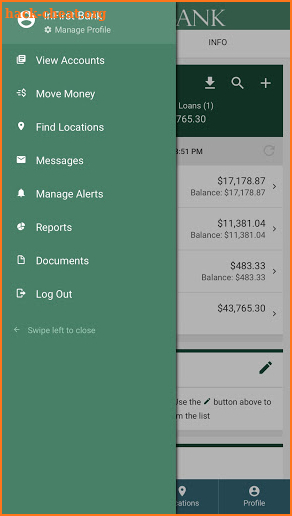 InFirst Bank Mobile App. screenshot
