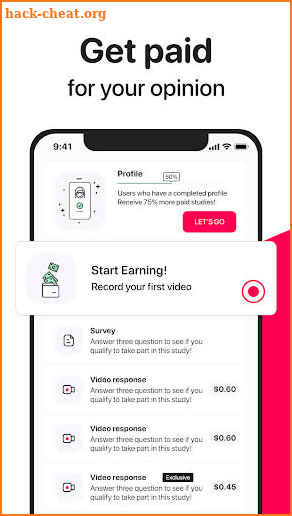 Influence - Paid Video Surveys screenshot