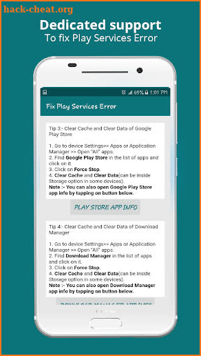 Info of Play Store & fix Play Services 2020 Update screenshot