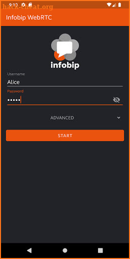 Infobip WebRTC screenshot