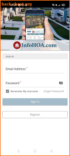 InfoHOA.com Homeowner App screenshot