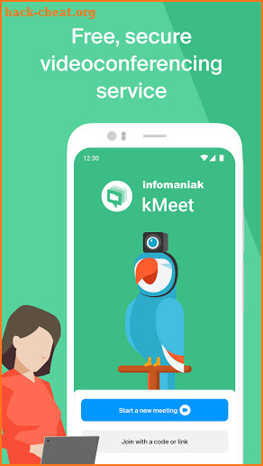 Infomaniak kMeet screenshot