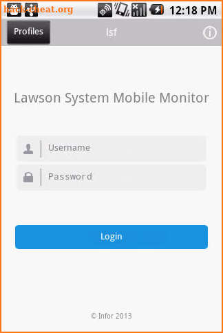 Infor Lawson Mobile Monitor screenshot