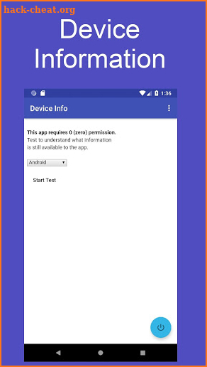 Information Capabilities of a Zero Permission App screenshot