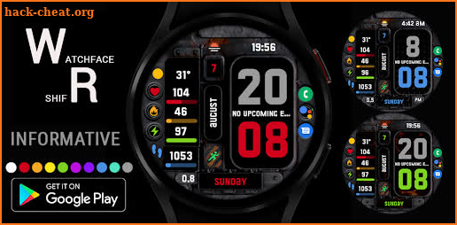 Informative Watch Face Wear OS screenshot