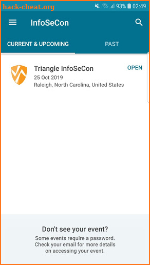 InfoSeCon '19 screenshot
