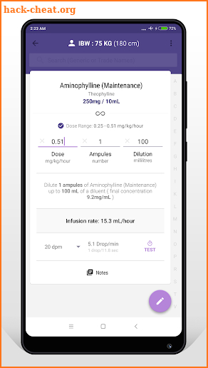 Infusions PRO - IV Infusion & Drip rate Calculator screenshot