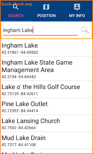 Ingham Lake - IOWA GPS Map screenshot