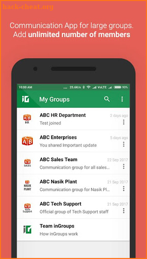 inGroups | Team Messenger | Business Communication screenshot